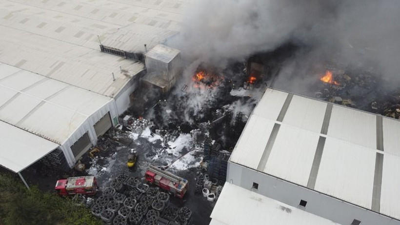 Bilecik'teki fabrika yangını kontrol altında